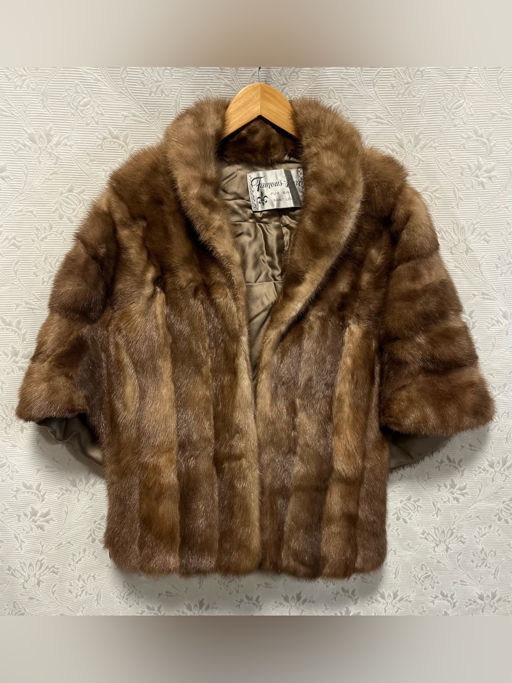 Pastel Mink Fur Cape